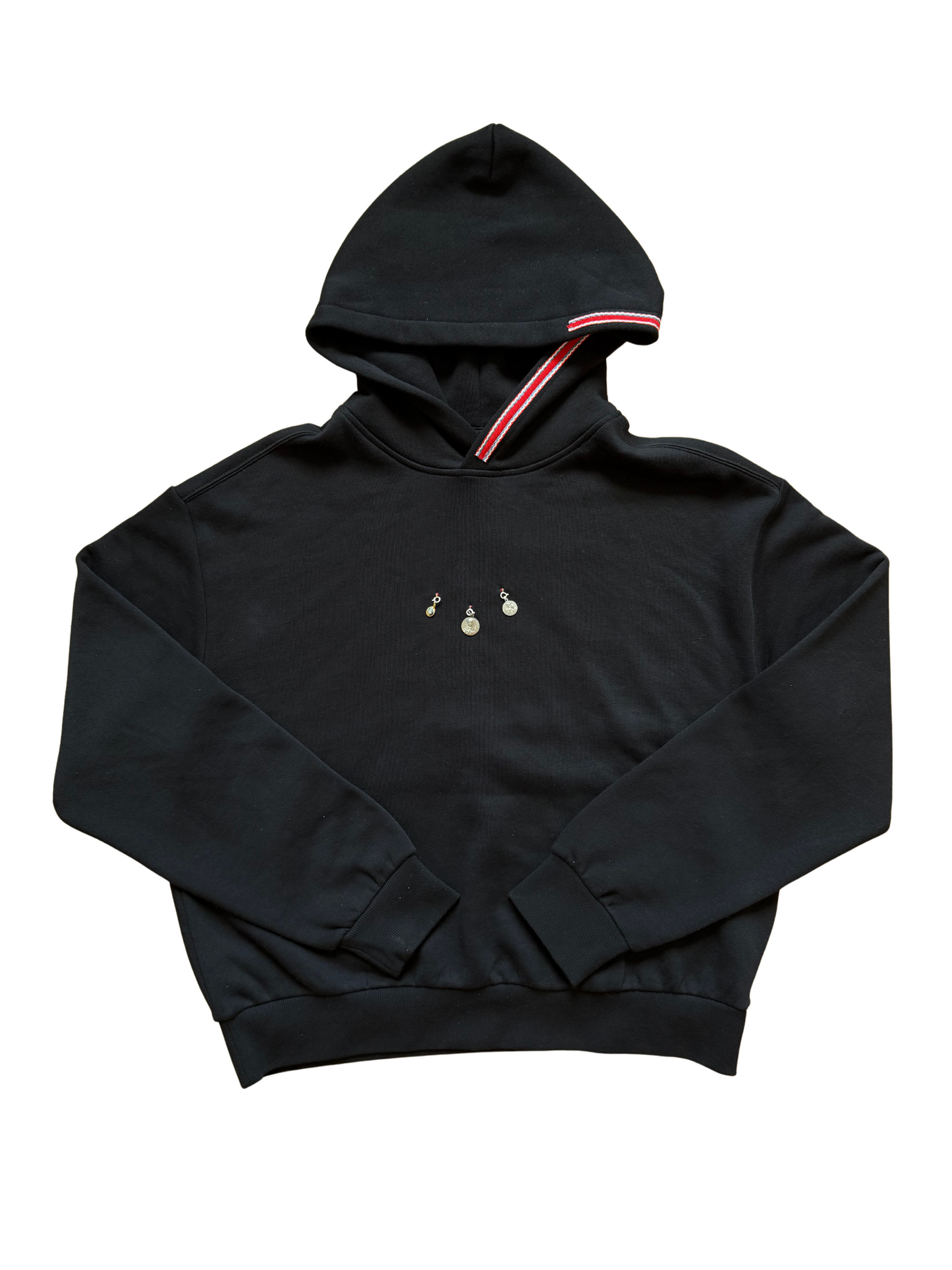 Black Vintage Charms Hoodie