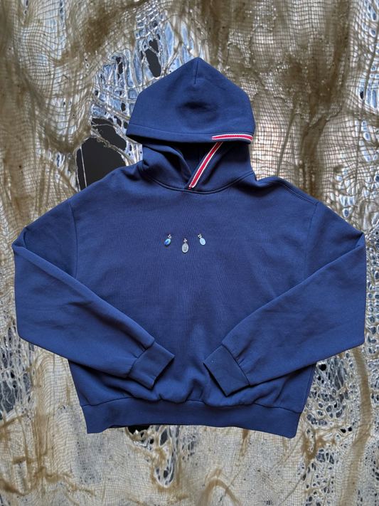 Navy Vintage Charms Hoodie